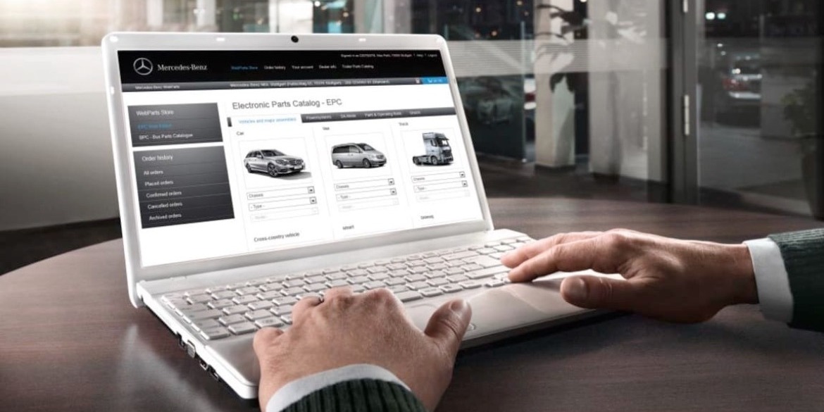 mercedes van web parts